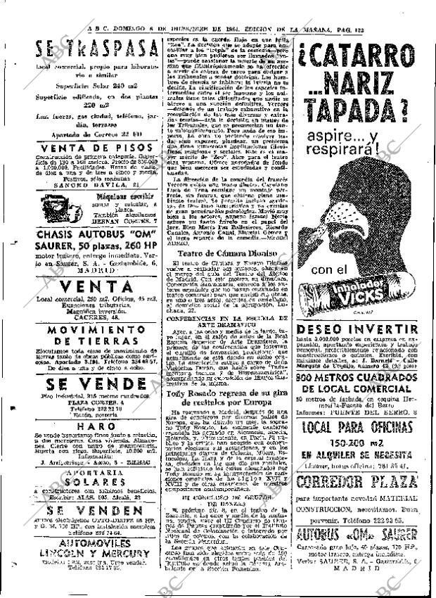 ABC MADRID 06-12-1964 página 122