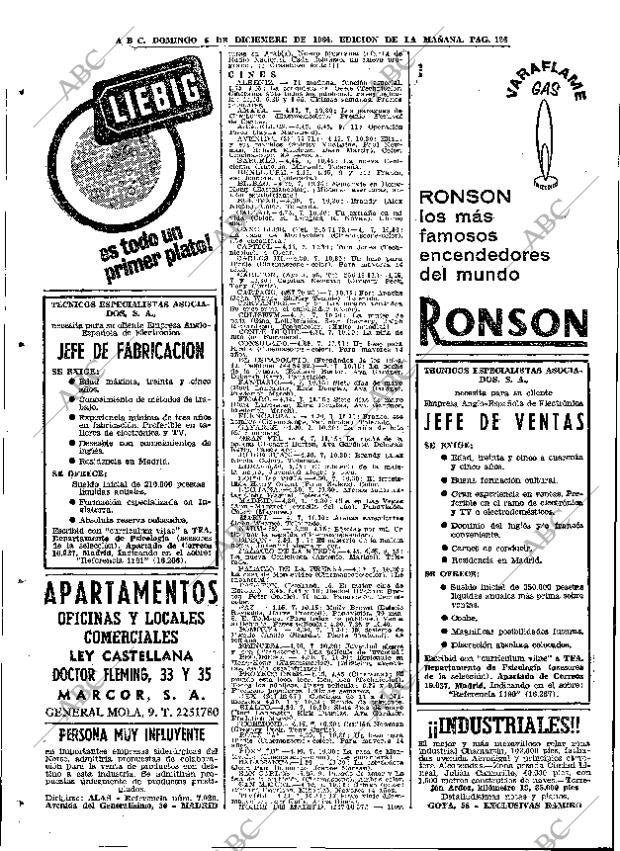 ABC MADRID 06-12-1964 página 126