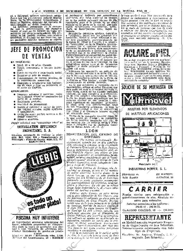 ABC MADRID 08-12-1964 página 66