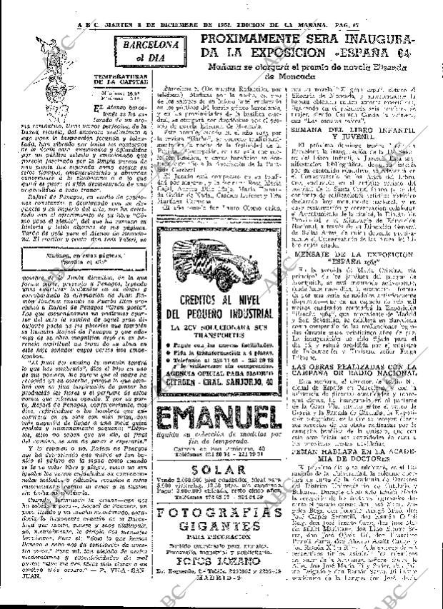 ABC MADRID 08-12-1964 página 67