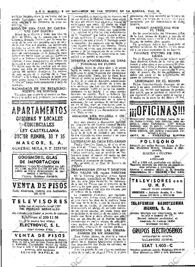 ABC MADRID 08-12-1964 página 72