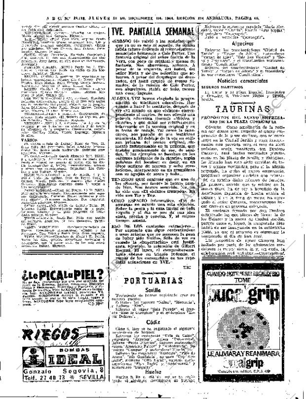 ABC SEVILLA 10-12-1964 página 65
