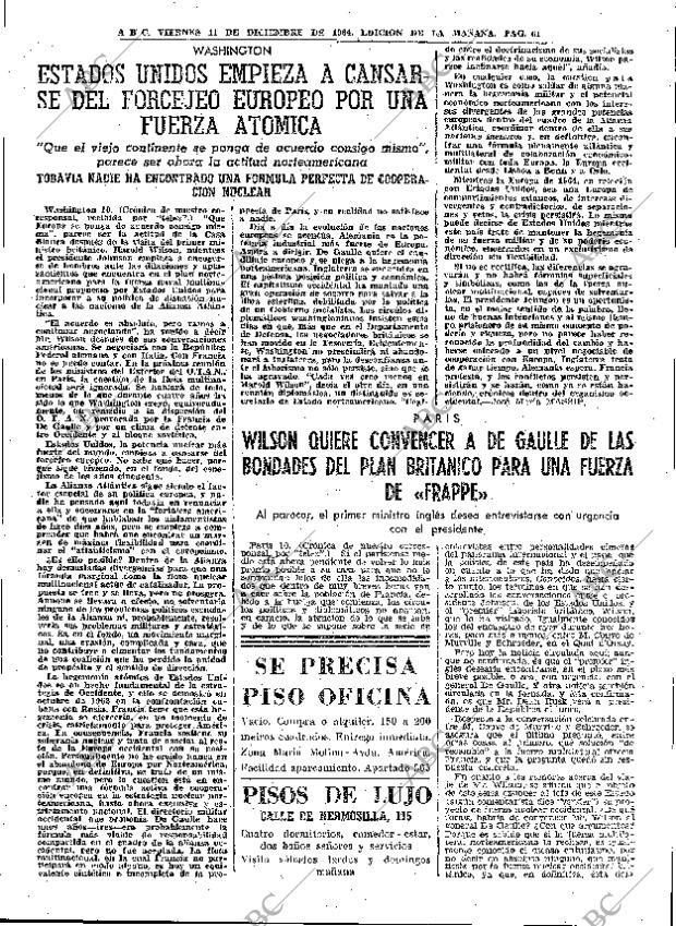 ABC MADRID 11-12-1964 página 61