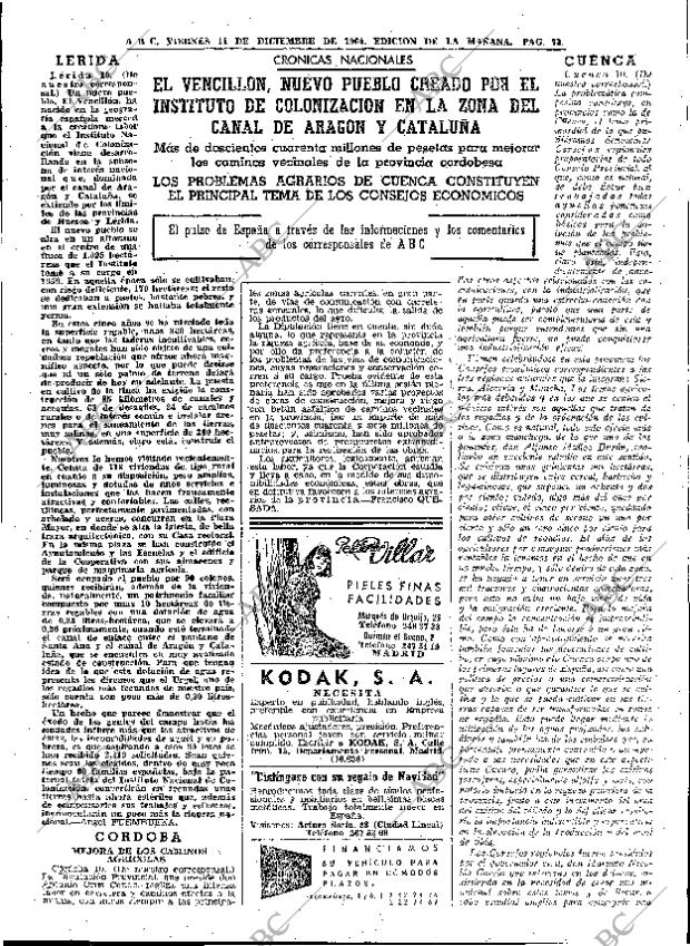 ABC MADRID 11-12-1964 página 73