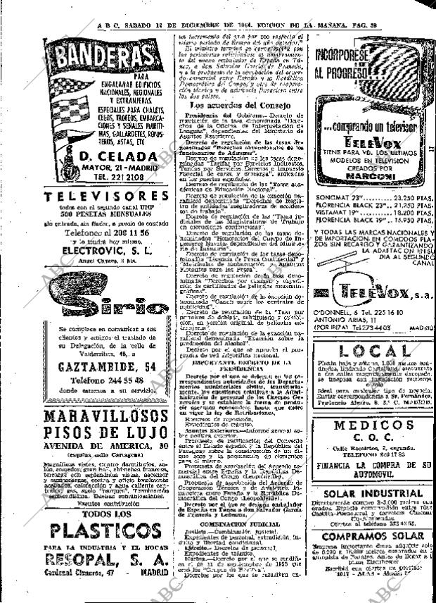 ABC MADRID 12-12-1964 página 58