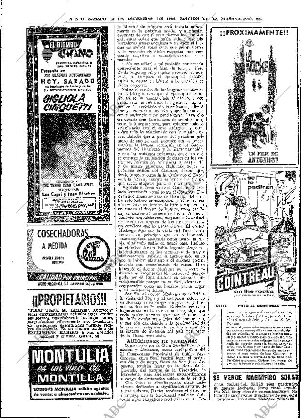 ABC MADRID 12-12-1964 página 68