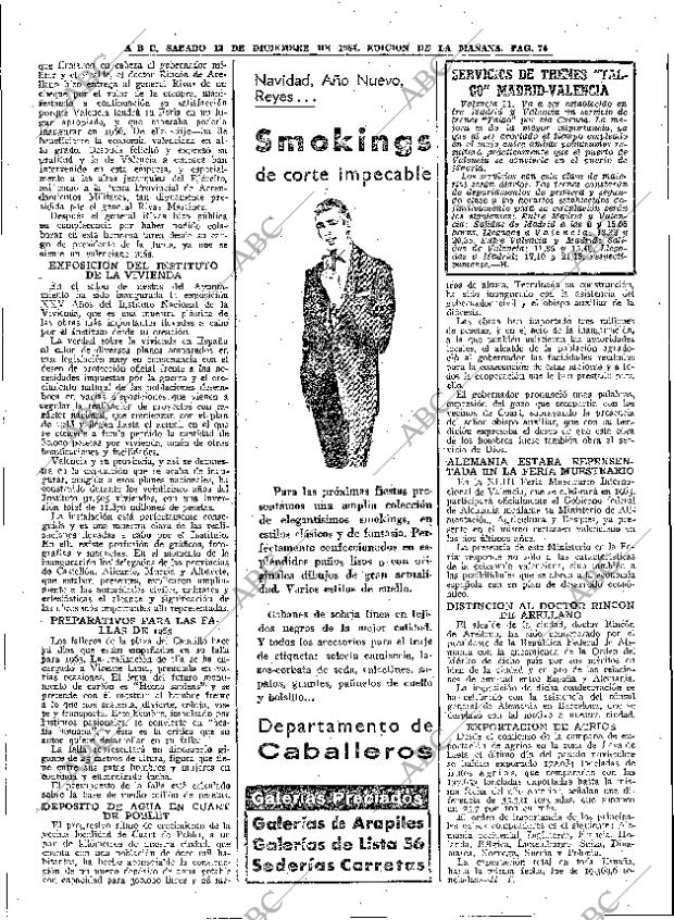 ABC MADRID 12-12-1964 página 74