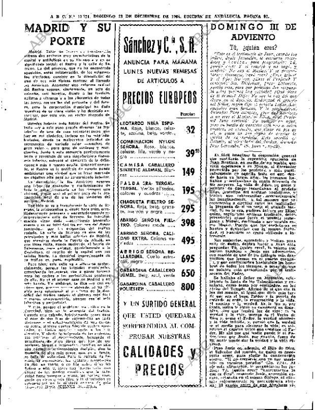 ABC SEVILLA 13-12-1964 página 91