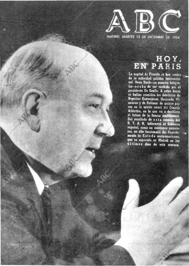 ABC MADRID 15-12-1964 página 1