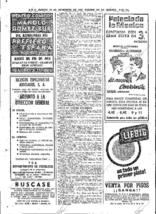 ABC MADRID 15-12-1964 página 104