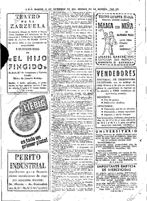 ABC MADRID 15-12-1964 página 105