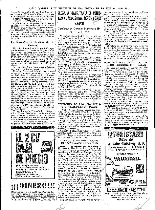 ABC MADRID 15-12-1964 página 72
