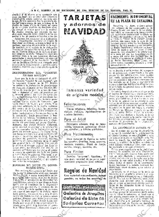 ABC MADRID 15-12-1964 página 82