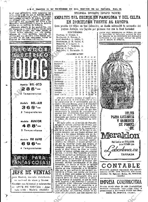ABC MADRID 15-12-1964 página 96