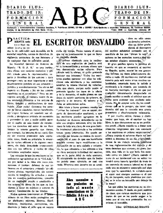 ABC SEVILLA 15-12-1964 página 3
