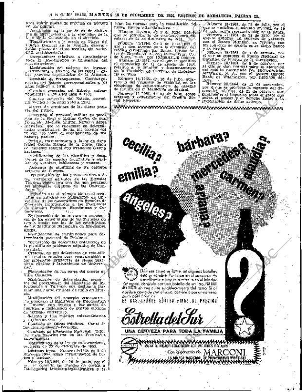 ABC SEVILLA 15-12-1964 página 35