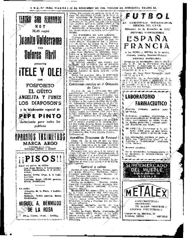 ABC SEVILLA 15-12-1964 página 54