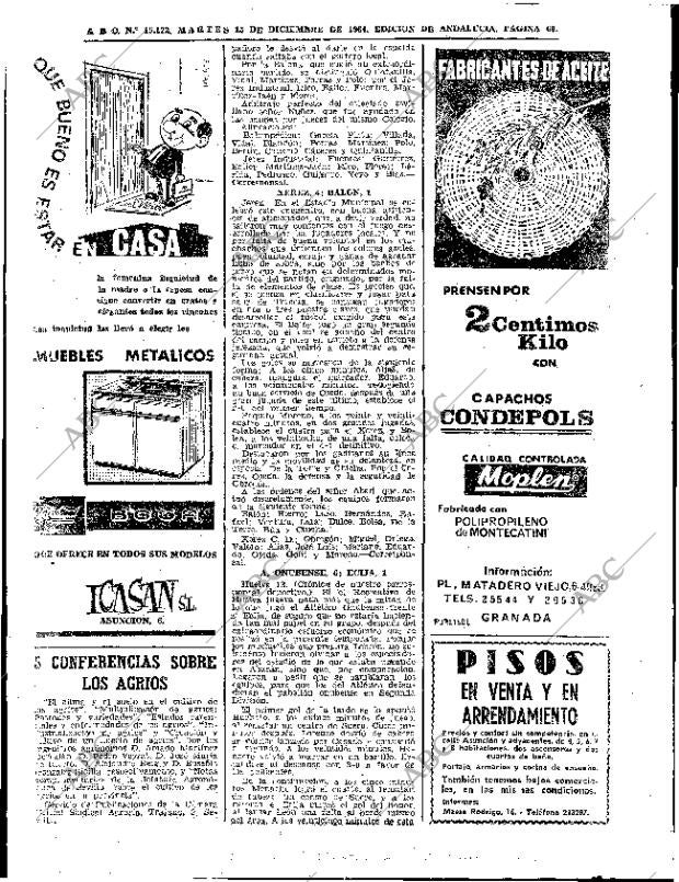 ABC SEVILLA 15-12-1964 página 66