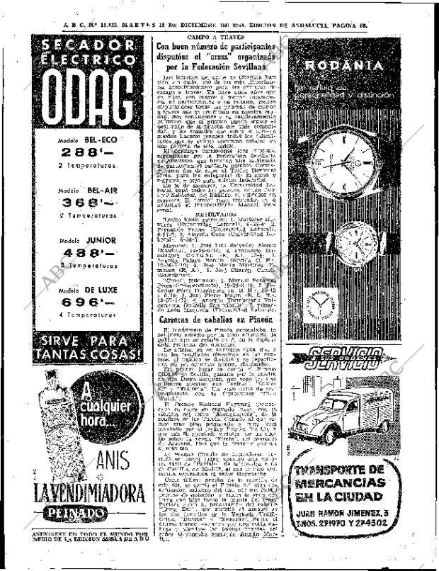 ABC SEVILLA 15-12-1964 página 68