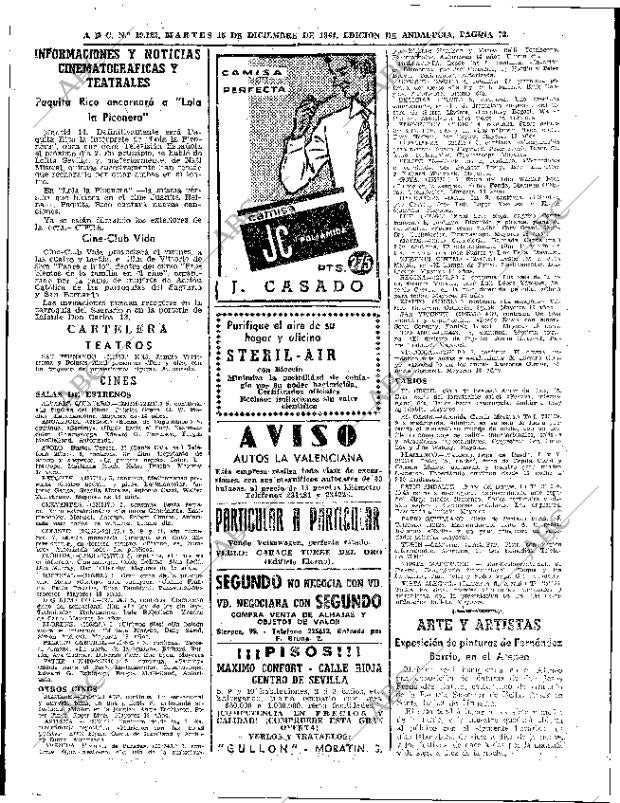 ABC SEVILLA 15-12-1964 página 72