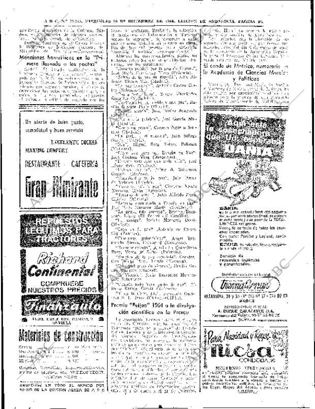 ABC SEVILLA 16-12-1964 página 46