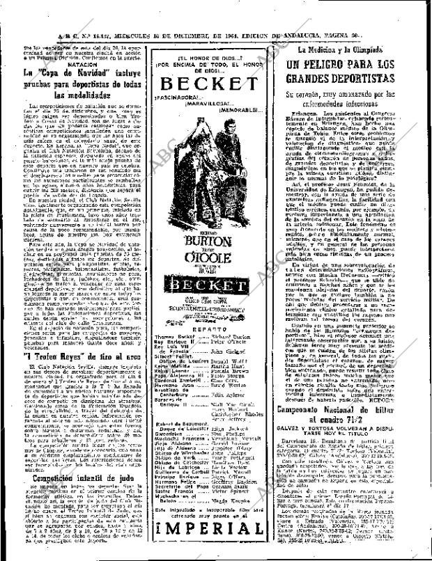 ABC SEVILLA 16-12-1964 página 60