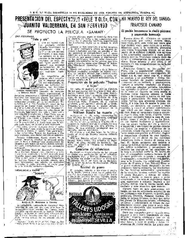 ABC SEVILLA 16-12-1964 página 61