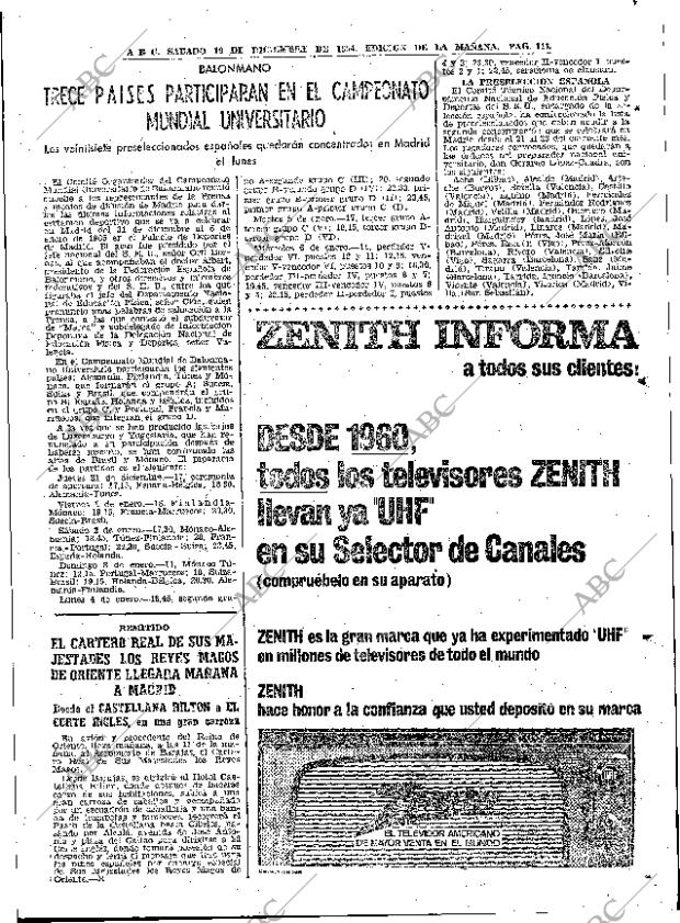 ABC MADRID 19-12-1964 página 111