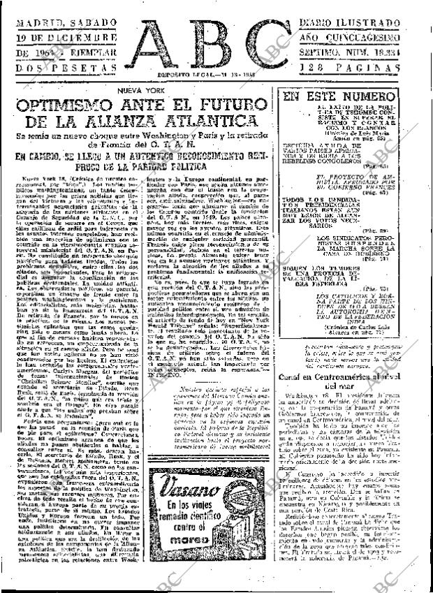 ABC MADRID 19-12-1964 página 63