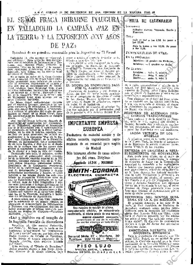 ABC MADRID 19-12-1964 página 85