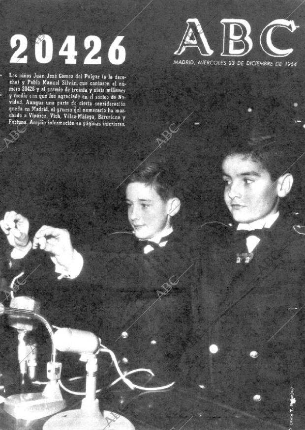 ABC MADRID 23-12-1964 página 1