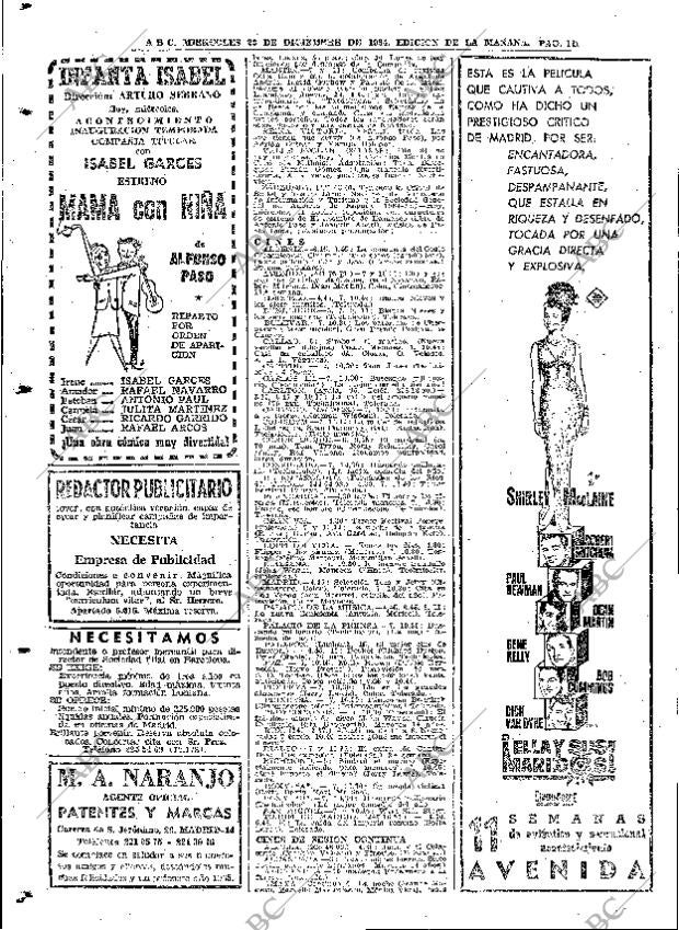 ABC MADRID 23-12-1964 página 112