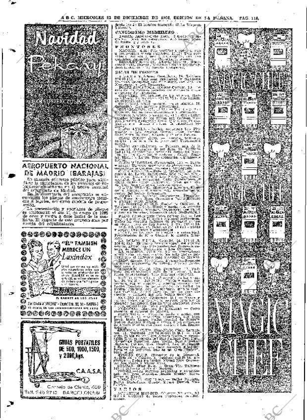 ABC MADRID 23-12-1964 página 114