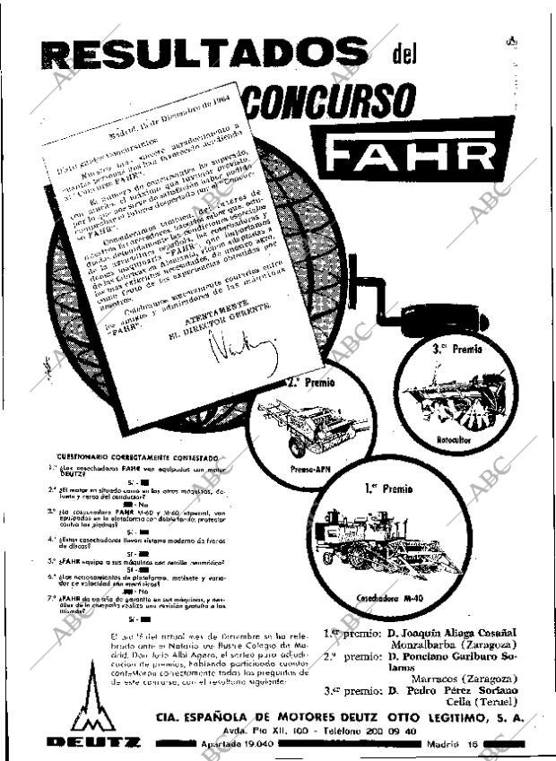 ABC MADRID 23-12-1964 página 52