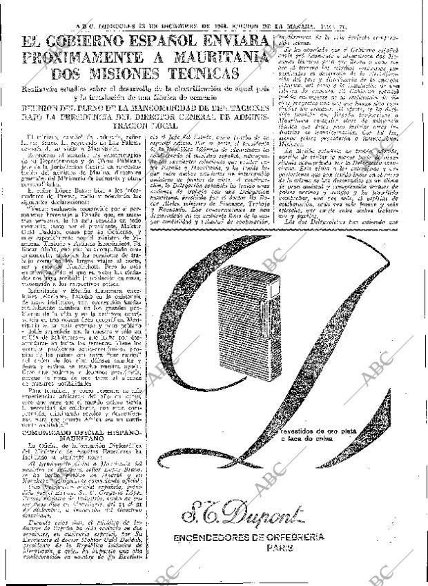 ABC MADRID 23-12-1964 página 71