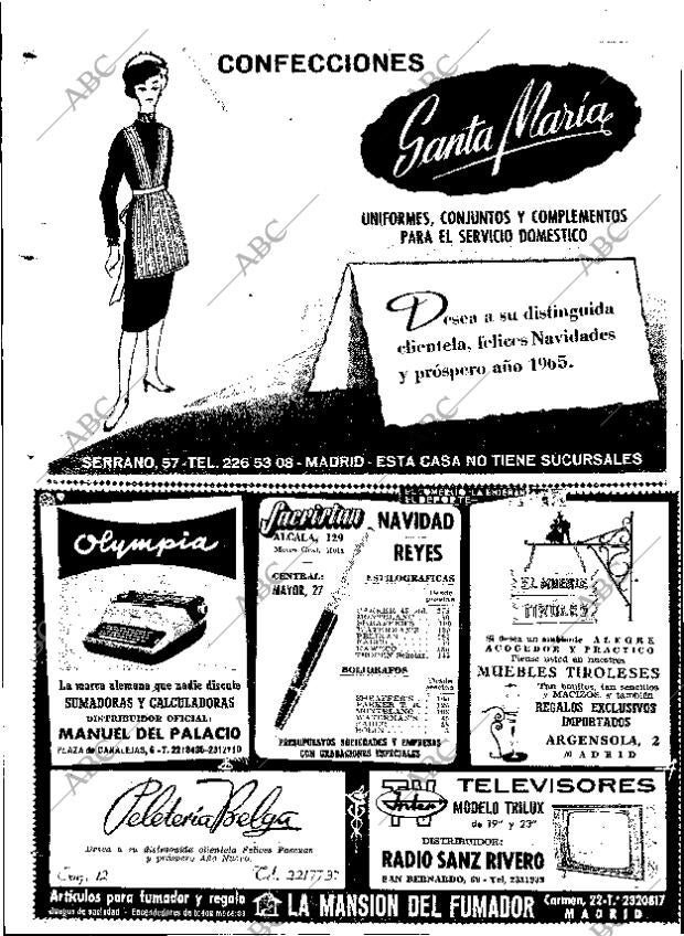 ABC MADRID 23-12-1964 página 8