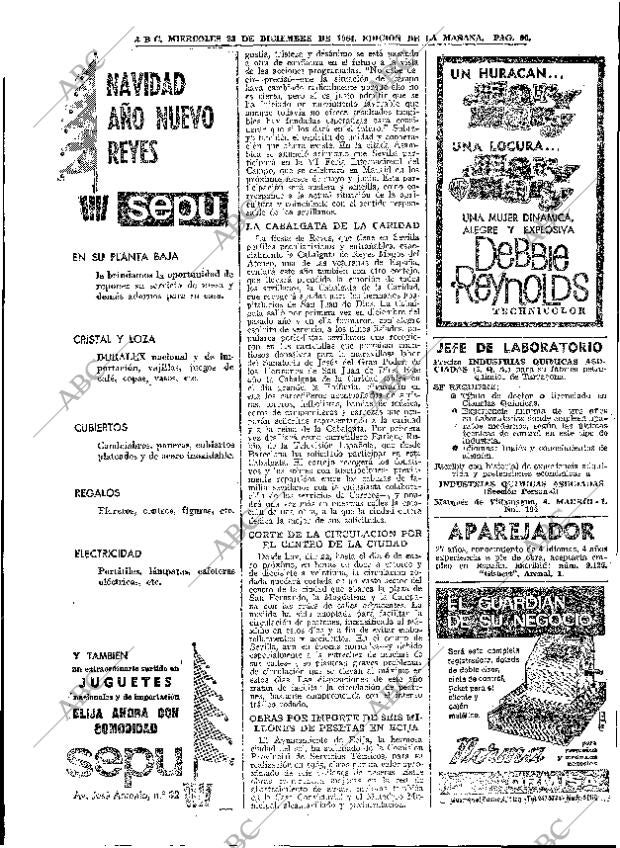 ABC MADRID 23-12-1964 página 90