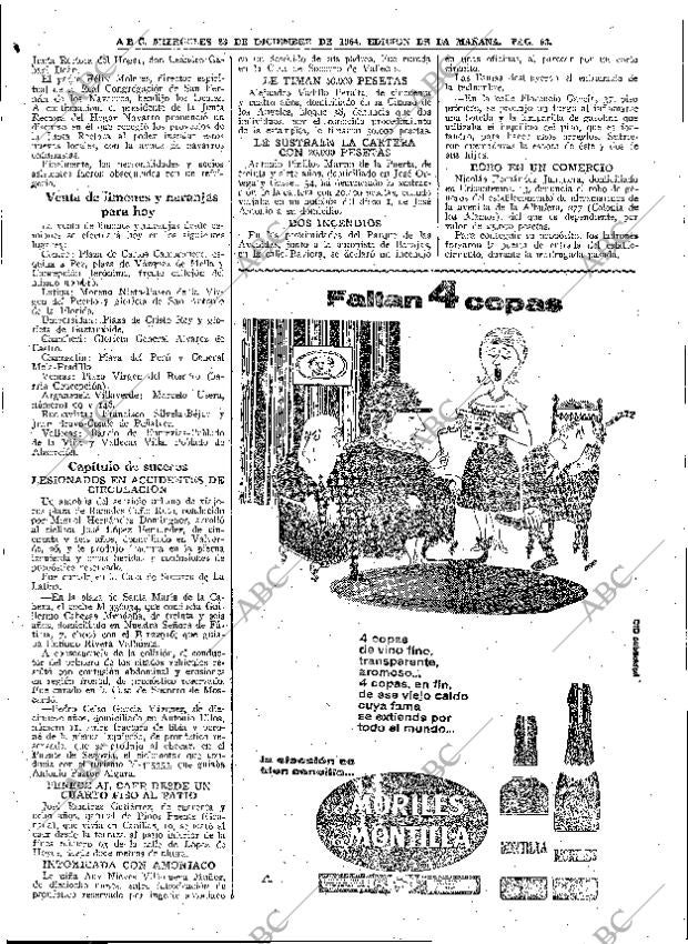 ABC MADRID 23-12-1964 página 93