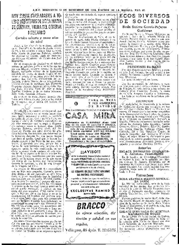 ABC MADRID 23-12-1964 página 97