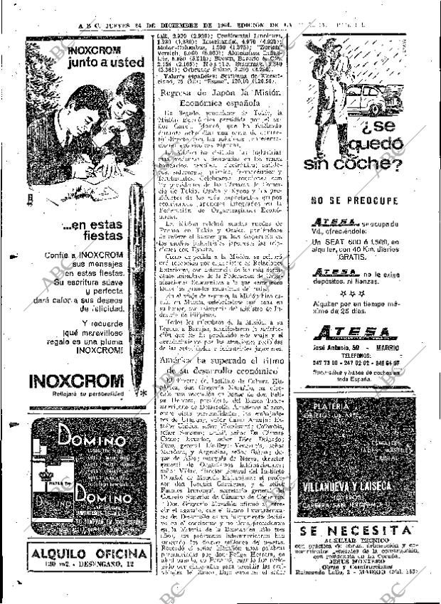 ABC MADRID 24-12-1964 página 104