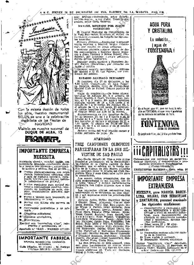 ABC MADRID 24-12-1964 página 110
