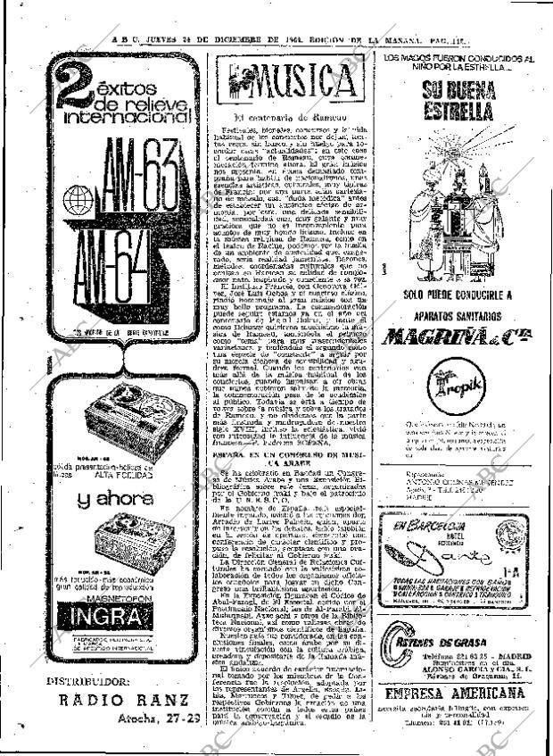 ABC MADRID 24-12-1964 página 112