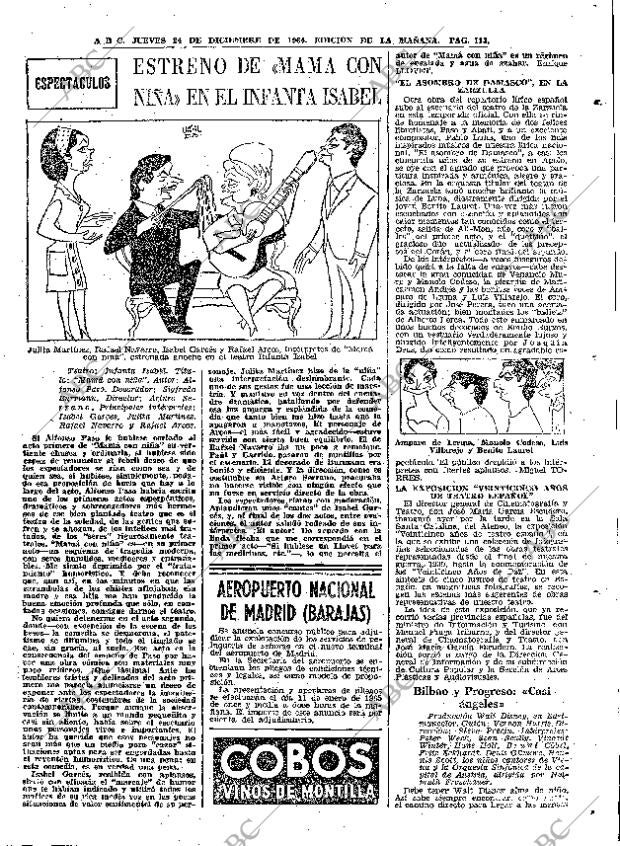 ABC MADRID 24-12-1964 página 113