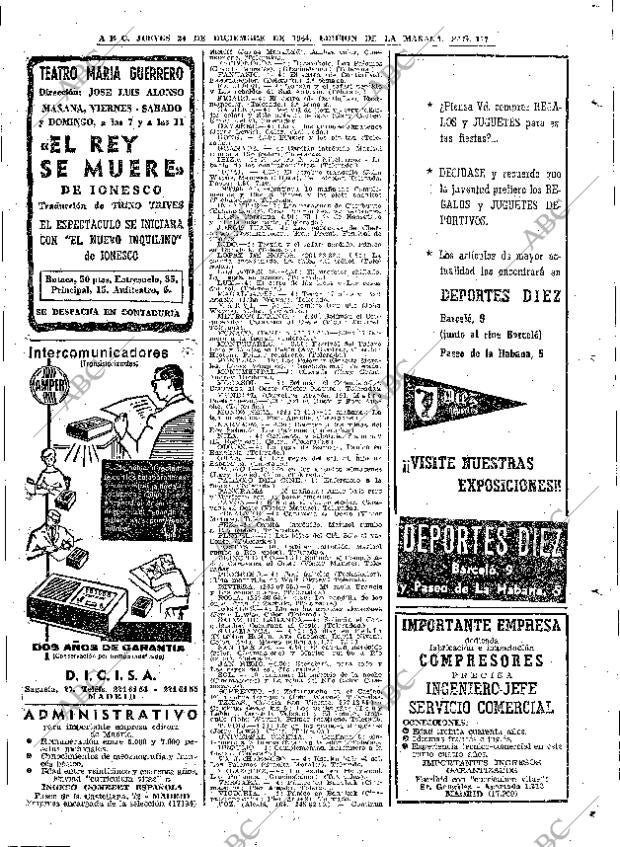 ABC MADRID 24-12-1964 página 117
