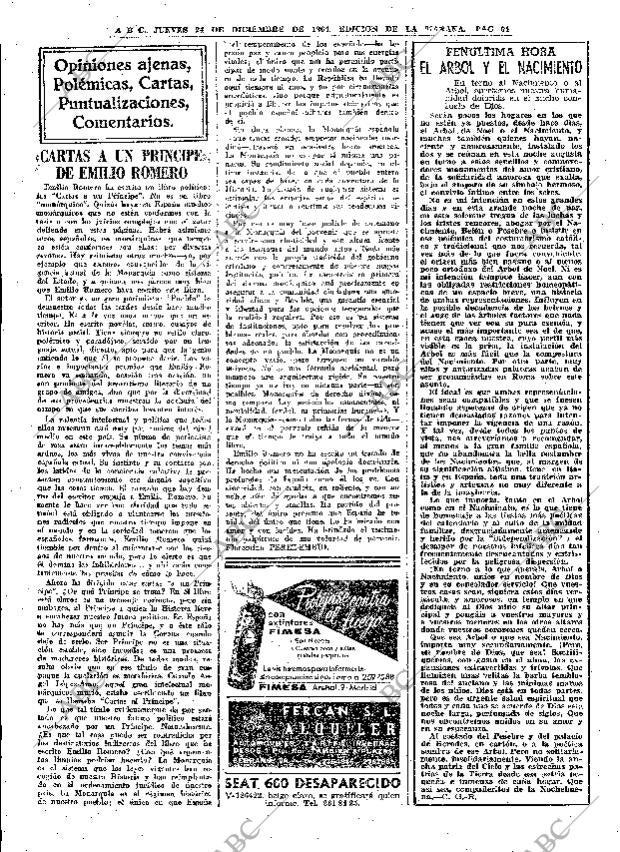 ABC MADRID 24-12-1964 página 64
