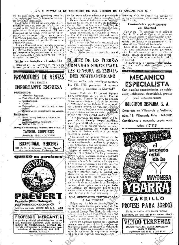 ABC MADRID 24-12-1964 página 68