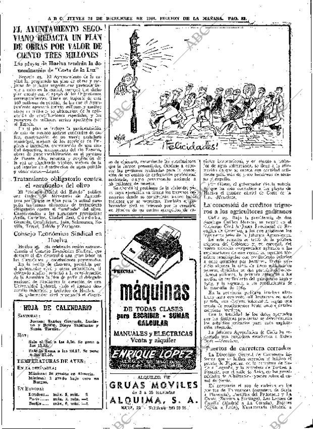 ABC MADRID 24-12-1964 página 83