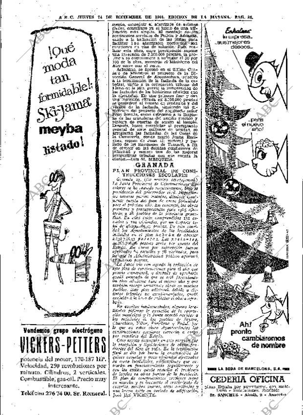 ABC MADRID 24-12-1964 página 86