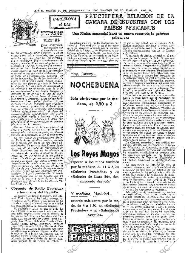 ABC MADRID 24-12-1964 página 87