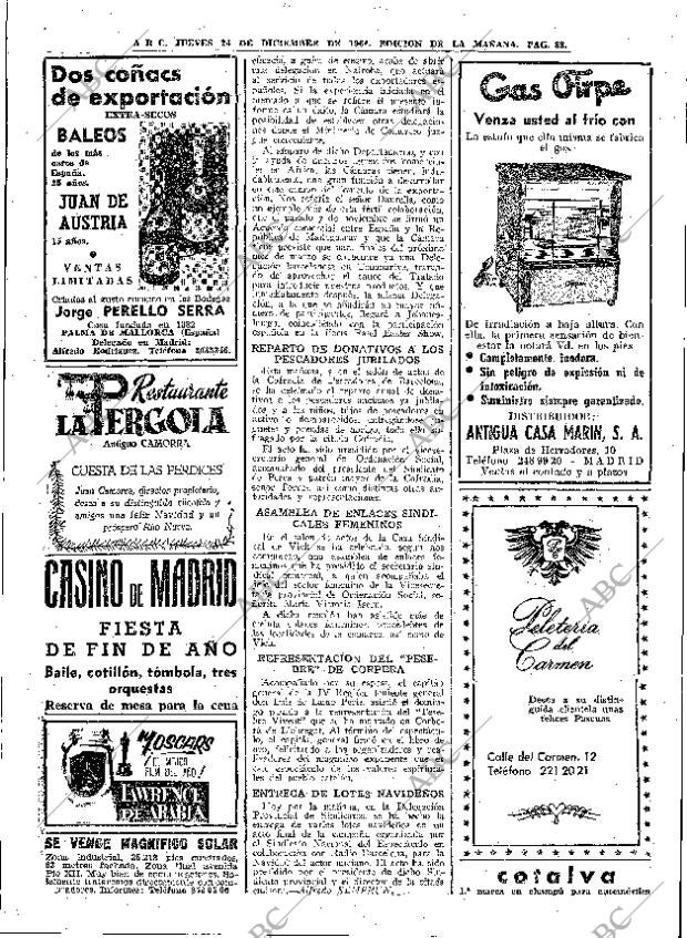 ABC MADRID 24-12-1964 página 88